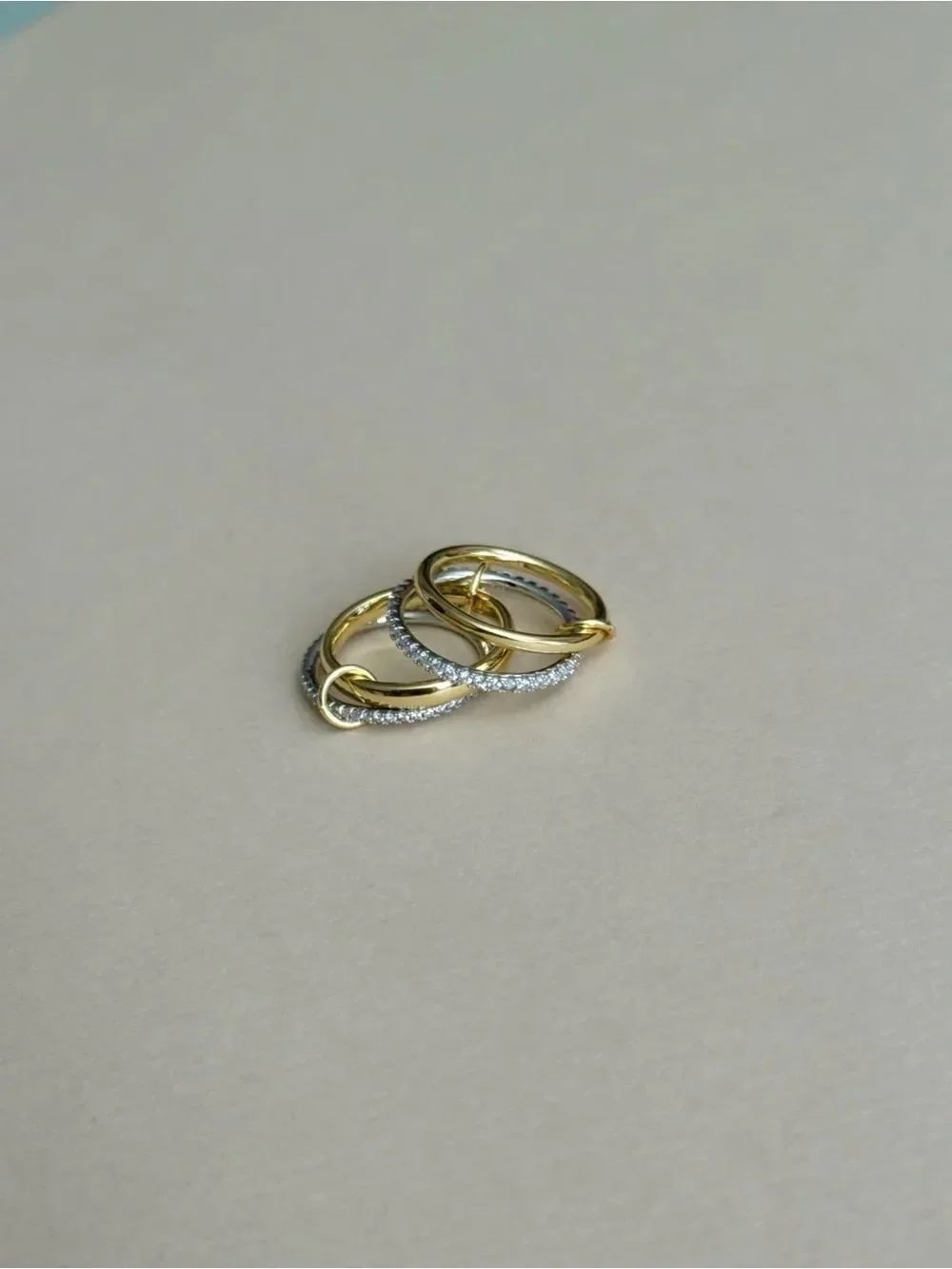 Diamond Multi-Band Stackable Ring D234 - Picture 5 of 8